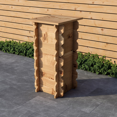 Wooden Interlock Bar Stools