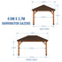 4.9m x 3.7m Barrington Gazebo