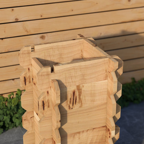 Wooden Interlock Bar Stools