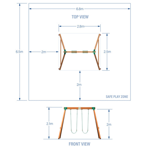 Heavy-Duty Durango Swing Set