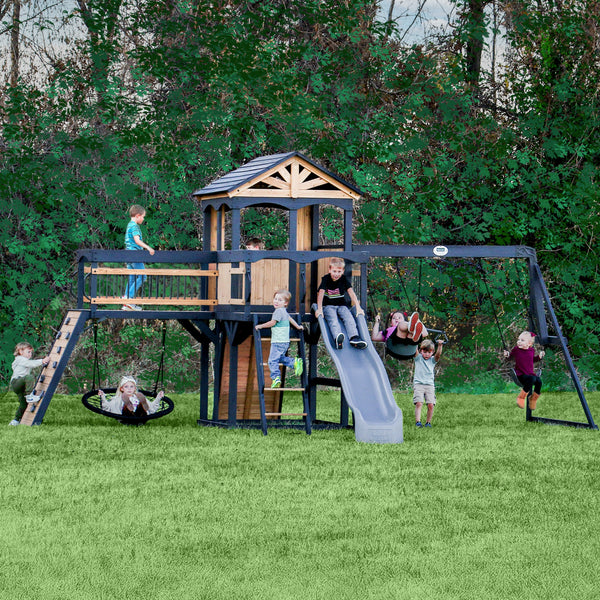 Timber Crossing Swing Set & Climbing Frame