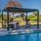 4.3m X 3m Sarasota Steel Louvered Pergola