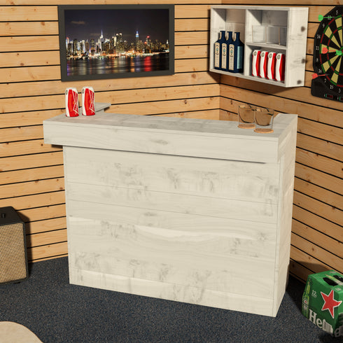 Rustic Wooden Bar - Man Cave Edition