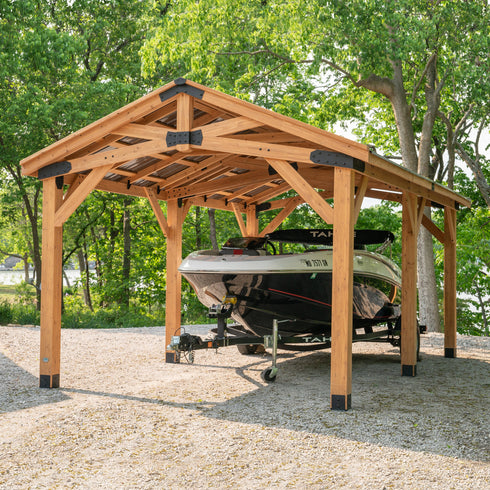 6.1m X 3.7m Norwood Carport/Gazebo