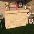 Rustic Wooden Garden Bar