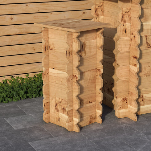 Wooden Interlock Bar Stools