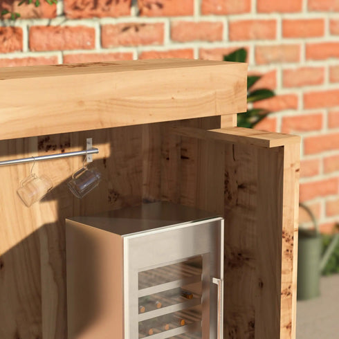 Rustic Wooden Serving Bar Bars at home