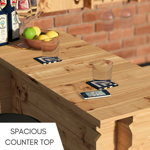 Wooden Interlock Corner Bar