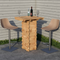 Wooden Interlock Bar Table