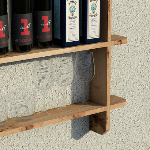 Wooden Interlock Bar Shelf - Large