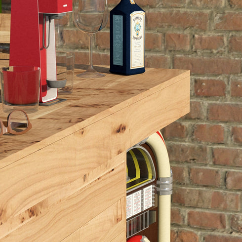 Rustic Wooden Garden Bar