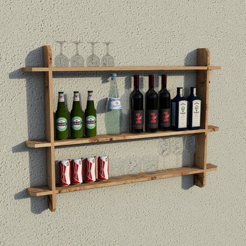 Wooden Interlock Bar Shelf - Large