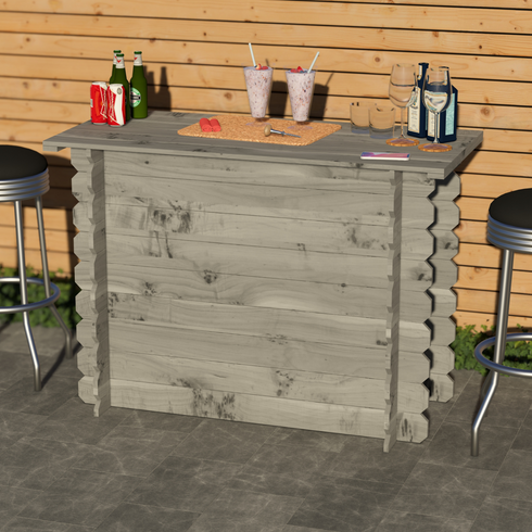 Rustic Wooden Interlock Bar