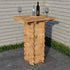 Wooden Interlock Bar Table