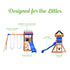 Bay Pointe Wooden Swing Set & Climbing Frame