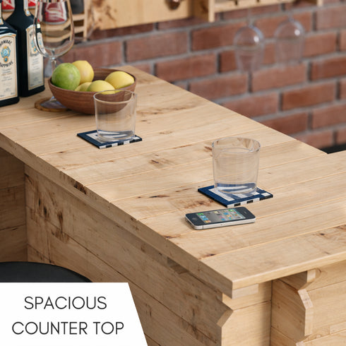 Wooden Interlock Corner Bar