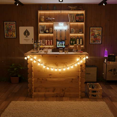 Wooden Interlock Corner Bar