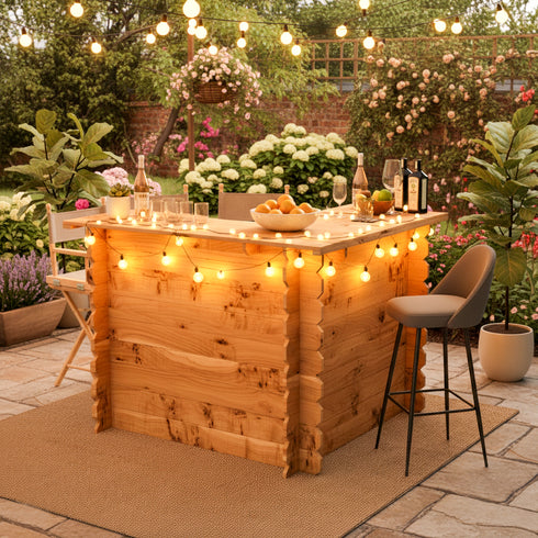 Wooden Interlock Corner Bar