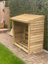 Heavy Duty Outdoor Log Store – Handmade Wooden Firewood Storage with Roof