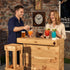 Rustic Wooden Pallet Bar - 100cm