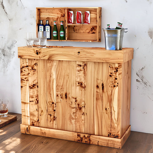 Rustic Wooden Martini Bar