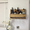 Industrial Style Drinks Rack - Dark Oak