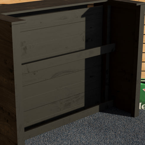 Rustic Wooden Bar - Man Cave Edition