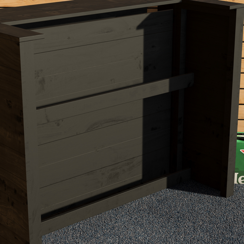 Rustic Wooden Garden Bar