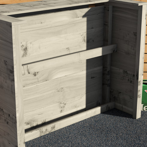 Rustic Wooden Bar - Man Cave Edition