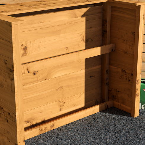 Rustic Wooden Bar - Man Cave Edition