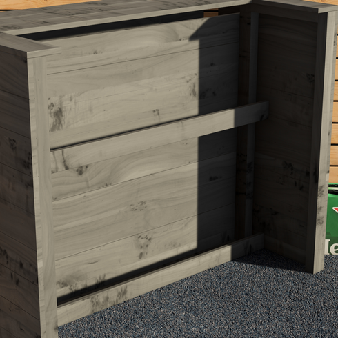 Rustic Wooden Garden Bar