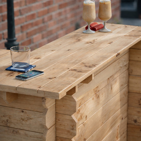 Wooden Interlock Corner Bar