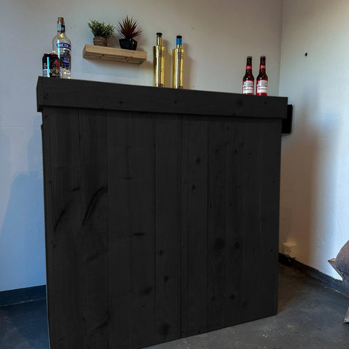 Rustic Wooden Serving Bar Bars at Home