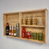 Rustic Wooden Bar Wall Mounted Shelving Unit-Barware-ReclaimedBarware