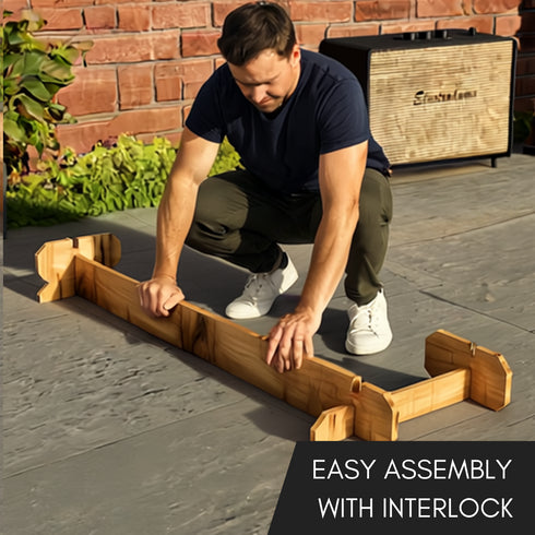 Wooden Interlock Corner Bar