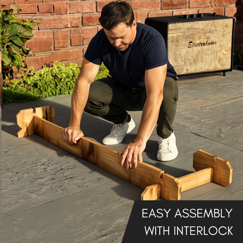 Wooden Interlock Corner Bar