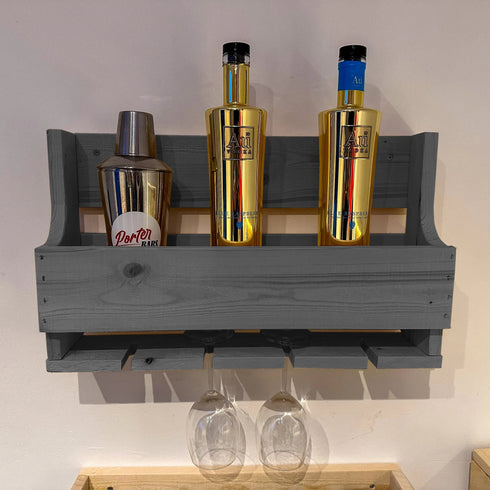 Rustic Wooden Drinks Rack Bars For You
