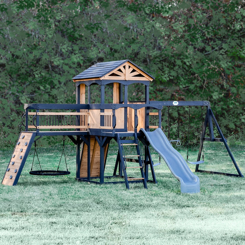 Timber Crossing Swing Set & Climbing Frame