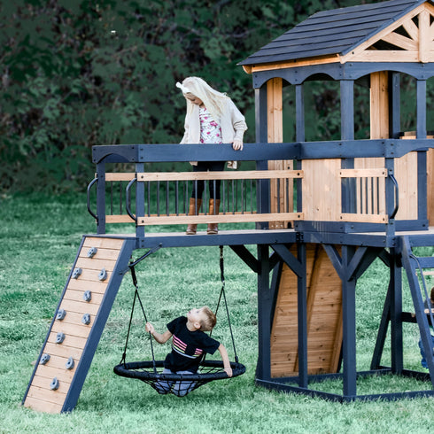 Timber Crossing Swing Set & Climbing Frame