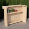 L-Shape Rustic Wooden Garden Bar