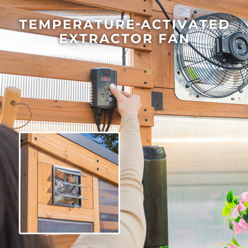 2.7m X 1.8m Willow Greenhouse