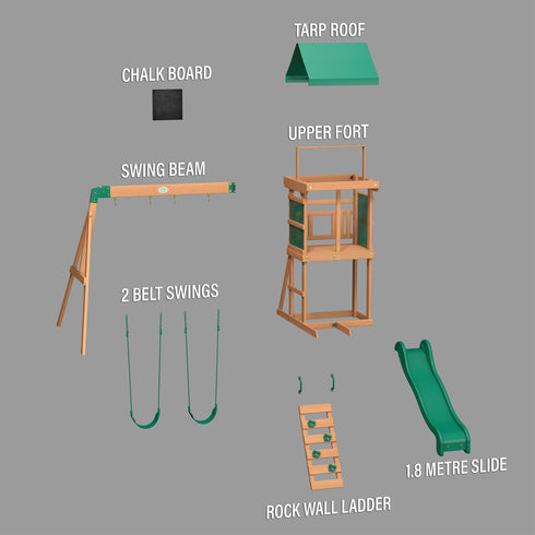 Buckley Hill Swing Set & Climbing Frame
