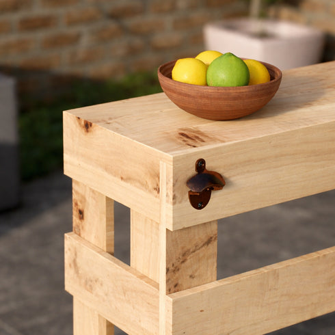 Rustic Wooden Pallet Style Bar