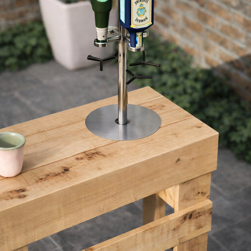 Rustic Wooden Pallet Style Bar