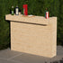 L-Shape Rustic Wooden Garden Bar