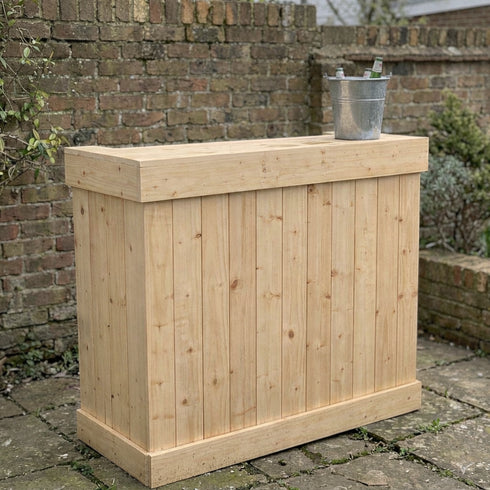 Rustic Wooden Martini Bar