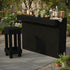 L-Shape Rustic Wooden Garden Bar