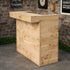 Rustic Wooden Bar & Bar Stools Set - Includes LED's
