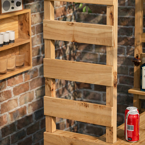 Large Rustic Wooden Garden Bar with Roof