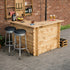 rustic_wooden_interlocking_diy_home_bar_with_fridge_storage
